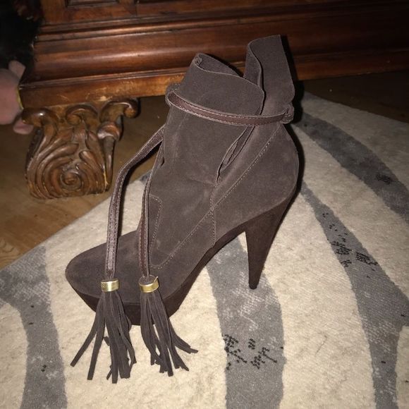 COLIN STUART BRIWN PLATFORM BOOTIES - Picture 6 of 10